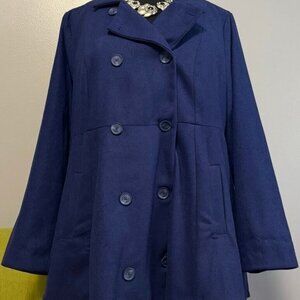 Torrid Women's Navy Blue Peacoat